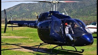 Bell 505 Jet Ranger X startup takeoff and landing [upl. by Lleira]