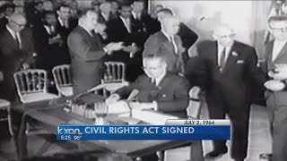 Civil Rights Act signing recreated via Twitter [upl. by Marpet]