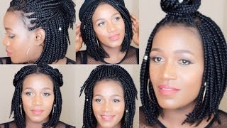 How To Style Bob Braids [upl. by Nynahs]