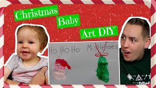 Cute Baby Christmas Art DIY Tutorial [upl. by Aikenahs774]