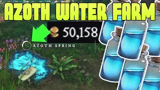 BEST New World Gold Farm for BEGINNERS Money Making 2023 Gold Farming 2023 Azoth Water [upl. by Faythe]