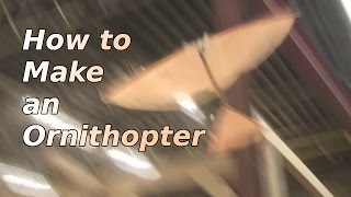 How to Make an Ornithopter Rubber band type [upl. by Neehar]