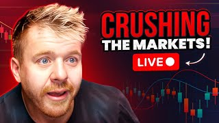 Day Trading LIVE Patrick Wieland Crushing The Markets [upl. by Puri797]