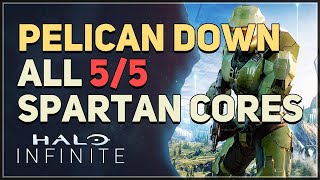 Pelican Down All Spartan Cores Halo Infinite [upl. by Gerdy965]