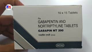 Gabapin NT 200 Tablet  Gabapentin and Nortriptyline Tablets  Gabapin NT 200mg Tablet Uses Benefits [upl. by Sirronal]