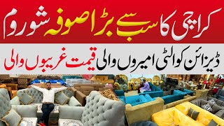 Pakistans Largest Sofa Furniture Collection Corner Sofa Cumbed Dining Table Centre Table amp More [upl. by Rooker]