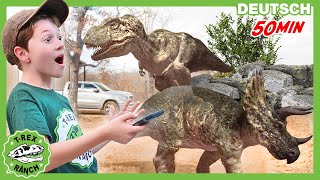 Dinosaurier ziehen nach Kalifornien Teil 3  TRex Ranch  Dinosaurier für Kinder [upl. by Ehav143]