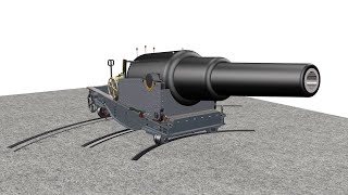 125 inch Rifled Muzzle Loading Gun 1885 [upl. by Calista]