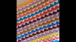 crochet blanket patterns tutorialmixed stitch crochet blankethow to make a blanket [upl. by Wesle]