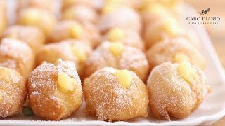 FRITTELLE DI CARNEVALE ALLA CREMA  RICETTA FACILE E VELOCE [upl. by Elexa]