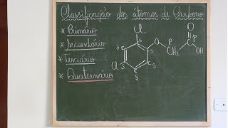 CLASSIFICAÇÃO DOS ÁTOMOS DE CARBONO [upl. by Nosloc]