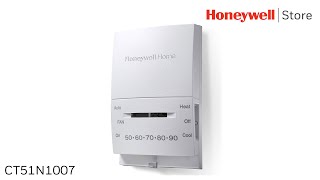 Honeywell Home Heat amp Cool Manual Thermostat  CT51N1007 [upl. by Alilad]