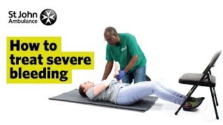 How to Treat Severe Bleeding  First Aid Training  St John Ambulance [upl. by Beichner]