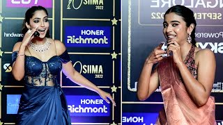 Reba John and Chaitra J Achar gave all out in a funny rapid fire on the red carpet [upl. by Novy]