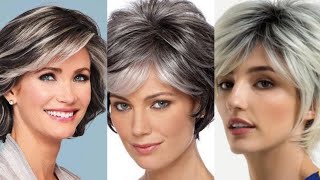 Women💝Grey Short Pixie Haircut Ideas 50 Womens  Latest Short Haircut Style With Edgy Haircuts [upl. by Etyam136]