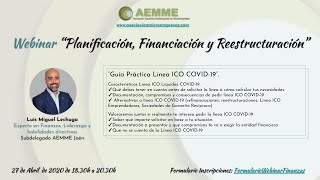 Ponencia Luis Miguel Lechuga Webinar Planificación Financiación y Reestructuración [upl. by Maryann445]