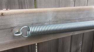 DIY Install a Gate spring Backyard Gate Spring Shut [upl. by Aidyn]