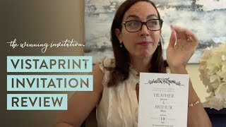 VistaPrint Invitation Review [upl. by Nady]