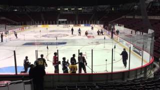 2016 CHL Top Prospects Game On Ice Testing [upl. by Aiza]