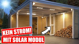 Garagen BELEUCHTUNG ohne STROM mit Solar Modul 😱  MrHandwerk [upl. by Abihsot752]