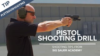 Pistol Shooting Drill to Improve Accuracy  Shooting Tips from SIG SAUER Academy [upl. by Nohtanoj]