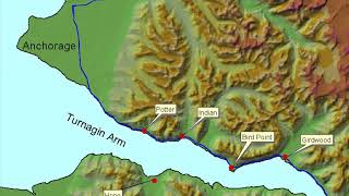 Bore Tide Overview Turnagain Arm Anchorage Alaska [upl. by Adaner]