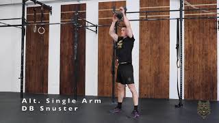 Alternating Single Arm Dumbbell Snuster [upl. by Atisusej678]