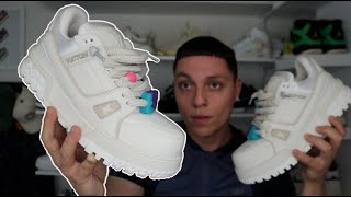 Best Chunky Sneaker Louis Vuitton LV Trainer Maxi White Review  ON FOOT [upl. by Kcerb]