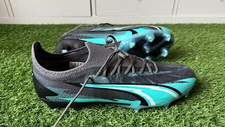 PUMA ULTRA ULTIMATE FGAG BOOTS REVIEW  UNBOXING amp ON FEET ASMR  PUMA RUSH PACK 4K [upl. by Nwahsan]