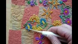 Bead Embroidery Round Edge Petals [upl. by Vance]