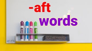 aft words for kids  Sound of Long Vowel a  Making Learning Fun [upl. by Catha921]