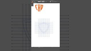 FHD Letter logo design in adobe illustrator adobeillustrator logo graphicdesign illustrator [upl. by Steffi]