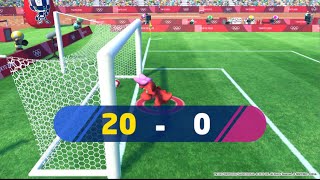 ABSOLUTE CRAZY MOMENTS AND GOALS IN MARIO AND SONIC FOOTBALL 2020 [upl. by Amy]