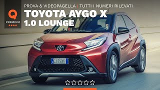 Toyota Aygo X la pagella e tutti i numeri rilevati da Quattroruote [upl. by Salomone]