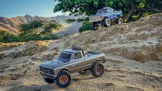 Axial SCX24 C10 and Traxxas TRX4M [upl. by Croft]