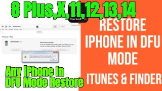 How To Put An iPhone In DFU Mode amp DFU Restore Any iPhone DFU Device Firmware Update New update [upl. by Siekram54]