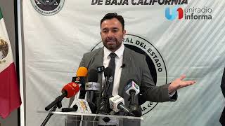 Presume FGE BC disminución de homicidios Tijuana continúan elevados pero a la baja [upl. by Raimund]