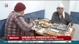 Ankarada kimsesizler oteli hizmet vermeye devam ediyor [upl. by Roche93]