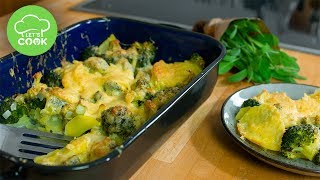 Kartoffelauflauf mit Brokkoli  Einfaches Rezept  Lets Cook [upl. by Ielak595]