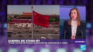 Donald Trump pospone aumento de aranceles a China [upl. by Ntsyrk]