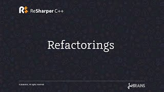 Refactorings in ReSharper C [upl. by Oliviero]