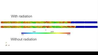 OpenFOAM Simulation Deflagration to Detonation Transition withwithout radiation effect [upl. by Kettie]