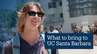 We Asked Whats one thing all students should bring to UC Santa Barbara [upl. by Martelle670]