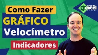 GRÁFICO de VELOCÍMETRO  Como Fazer Gráfico de Velocímetro com Indicadores no Excel [upl. by Abbey]