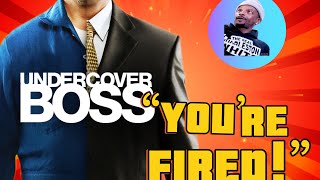 I Was On “UNDERCOVER BOSS” And Got FIRED on TV [upl. by Simmonds]