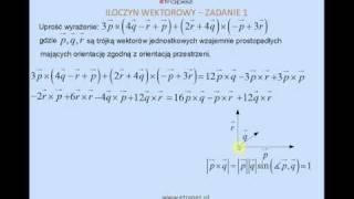 Mnożenie wektorowe  reguła prawej dłoni geometria analityczna [upl. by Royden]