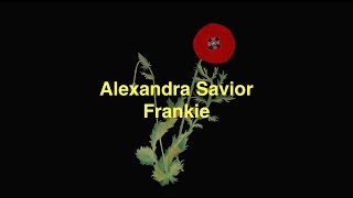 Alexandra Savior  Frankie Lyric Video [upl. by Esinet99]