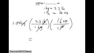 100 kilogram kg Unit Conversion to Ounces oz [upl. by Umeko611]