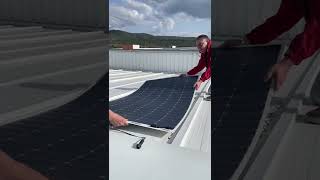 SEMI FLEXIBLE SOLAR PANELS INSTALLATION  INSTALACIÓN PANEL SOLAR SEMI FLEXIBLE  BIPV GLOBAL [upl. by Lucian]