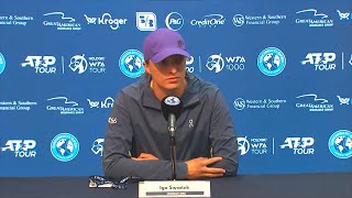 Iga Swiatek Third Round Press Conference  Cincinnati Open 2024 igaswiatek [upl. by Gnni]